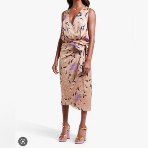 Beautiful gold wrap dress